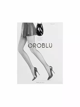 OROBLU | Netzstrumpfhose "Tricot" (sabble) | schwarz